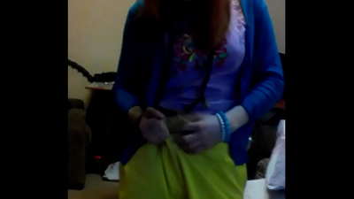 Nahaufnahme-Masturbationsvideo von rothaariger Light Fairy